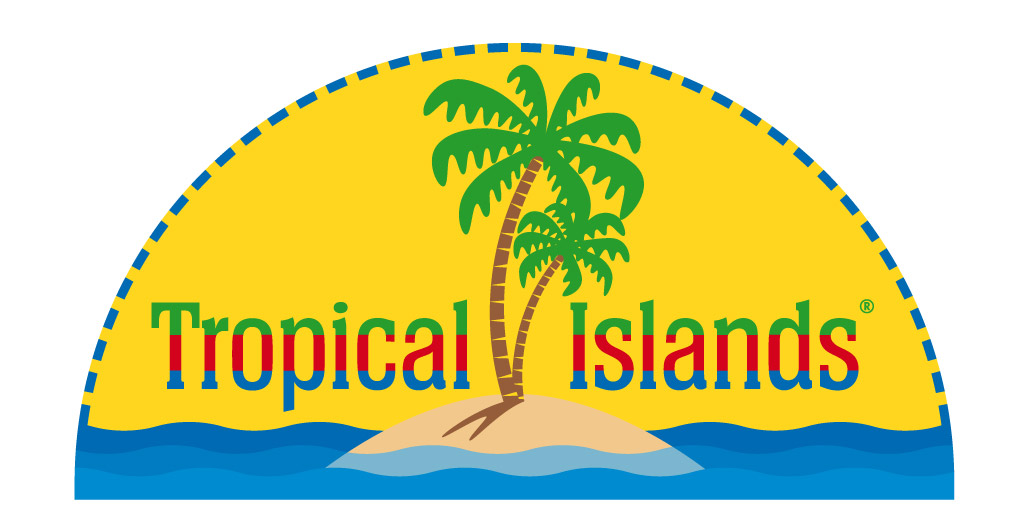 Logo islands. Тропический остров. Логотип тропический остров аквапарк. Tropical Islands Германия. Тропикал логотип.