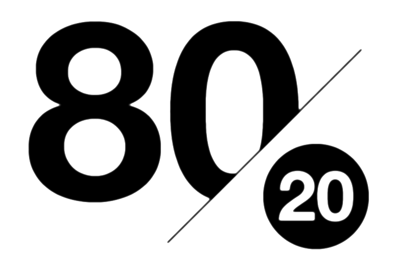 Диаграмма 80 на 20